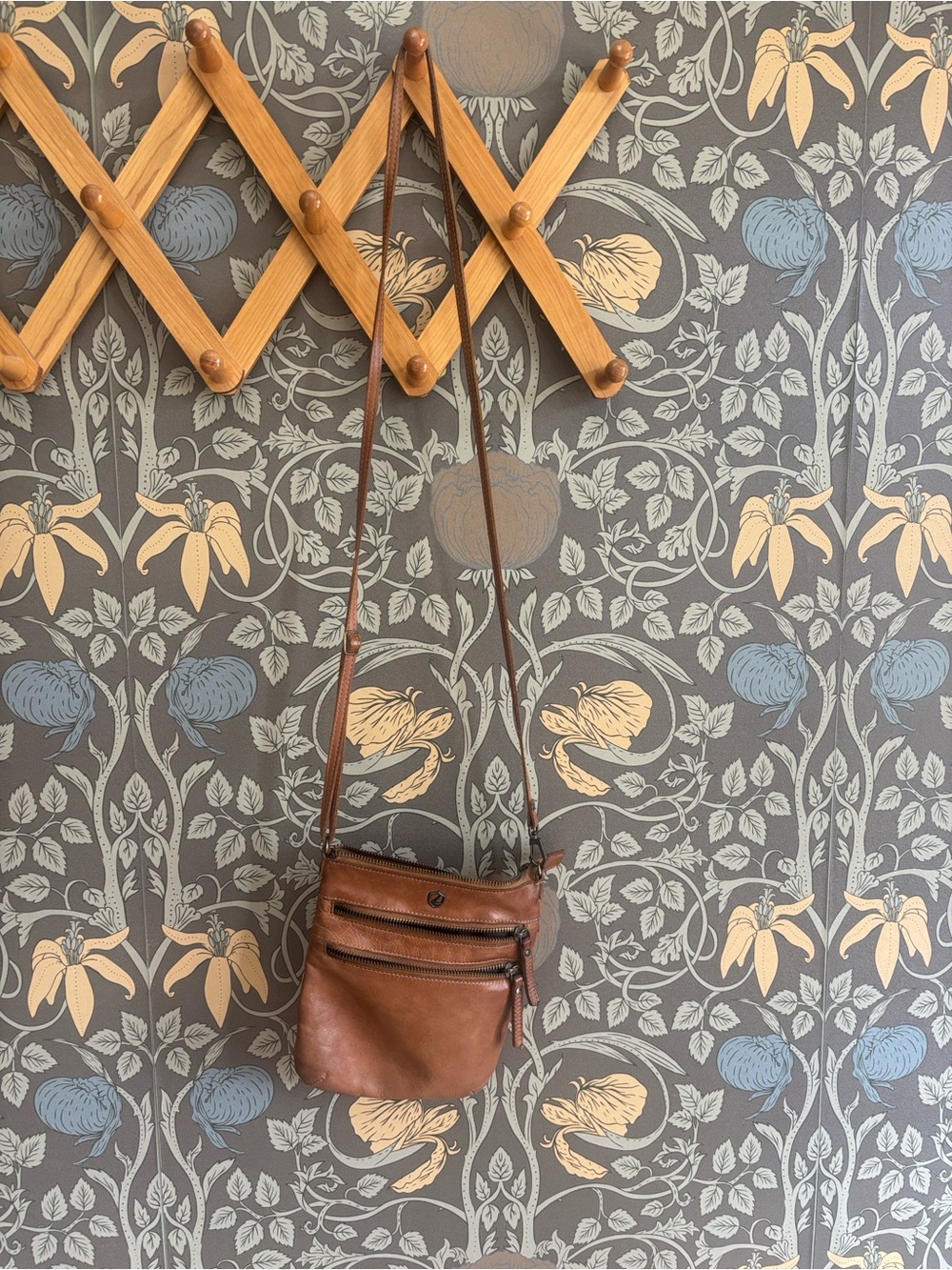 Genuine Leather Crossbody Bag in Brown - Women's Shoulder Bag